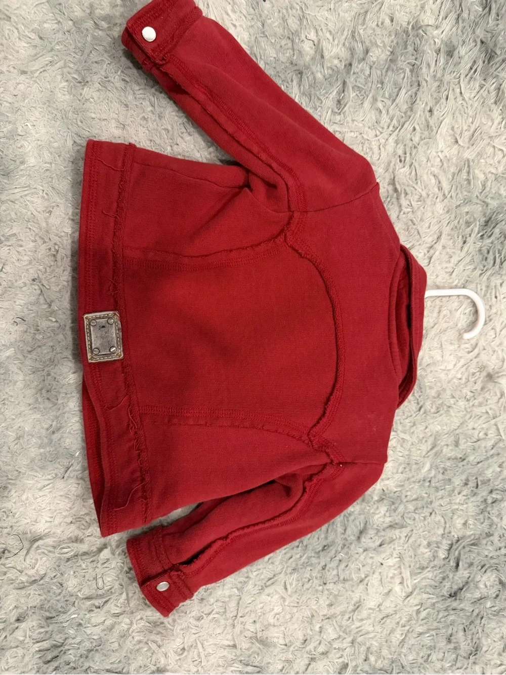 D&G Kids Deep Red Snap-Front Jacket